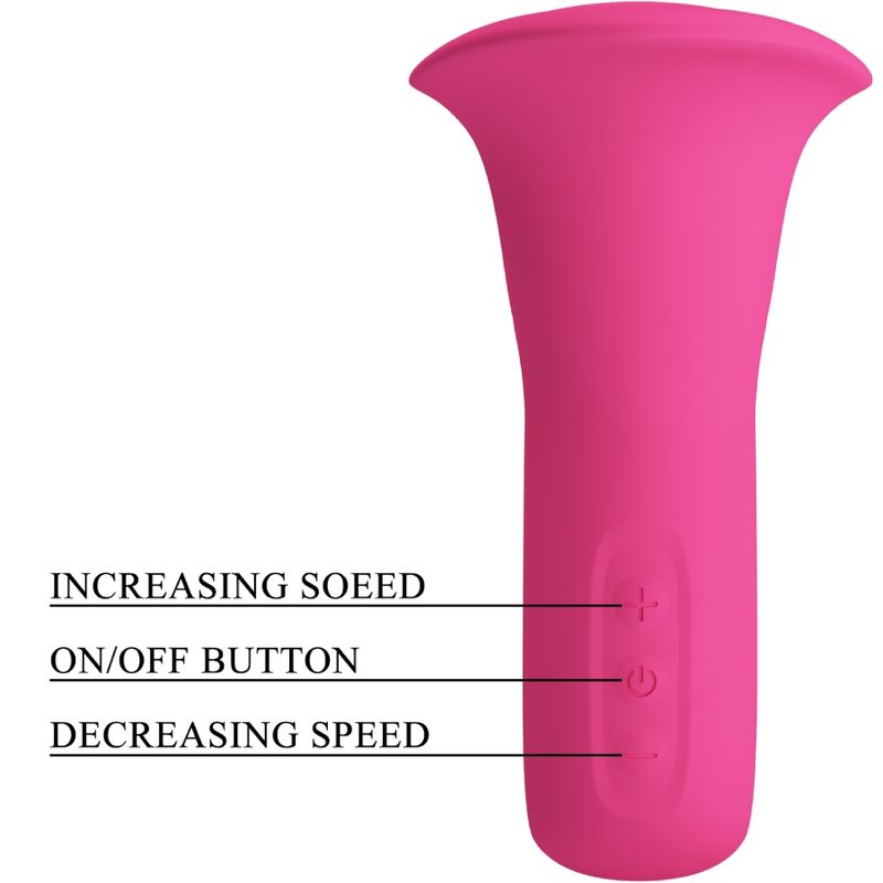 PRETTY LOVE - Clyde Oral-vibrator med vibrerende tunge 12 vibrasjoner