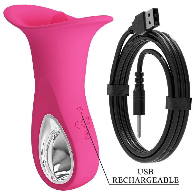 PRETTY LOVE - Clyde Oral-vibrator med vibrerende tunge 12 vibrasjoner