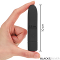 BLACK & SILVER - Geri Vibrerende kule USB-oppladbar 8 vibrasjoner