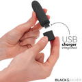 BLACK & SILVER - Geri Vibrerende kule USB-oppladbar 8 vibrasjoner