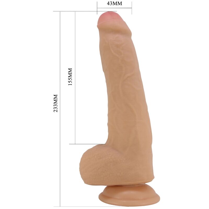 PRETTY LOVE - Draco Realistisk Dildo Hud 23 cm