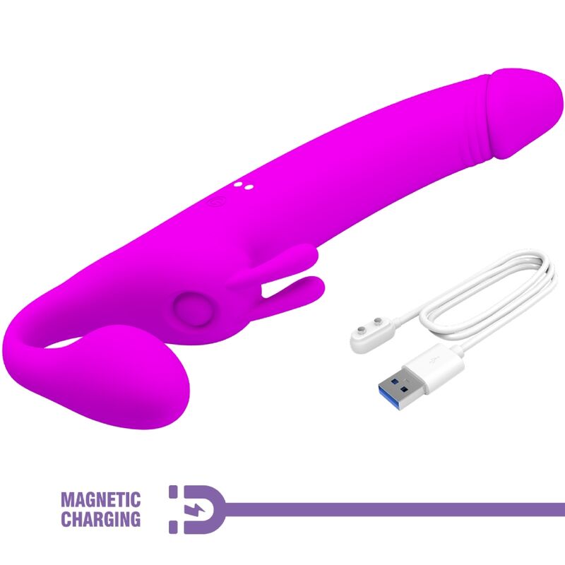 PRETTY LOVE - Zanini Strapless strap-on 10 vibrasjoner