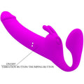 PRETTY LOVE - Zanini Strapless strap-on 10 vibrasjoner