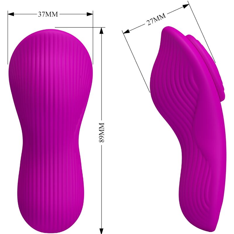 PRETTY LOVE - Romario Påleggsvibrator for klitoris med fjernkontroll