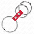 KINK - Connected Penis- & Pungring Rød 3,7 cm