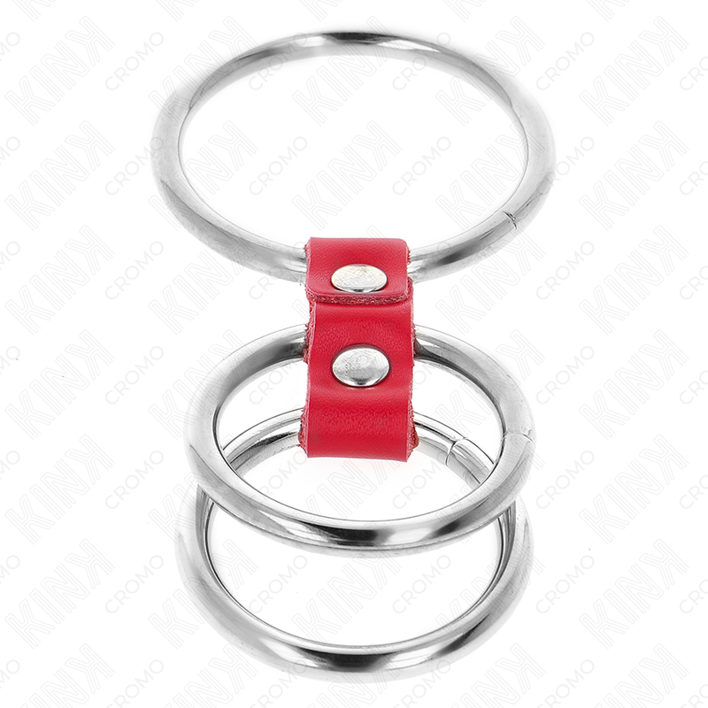 KINK - Connected Penis- & Pungring Rød 3,7 cm