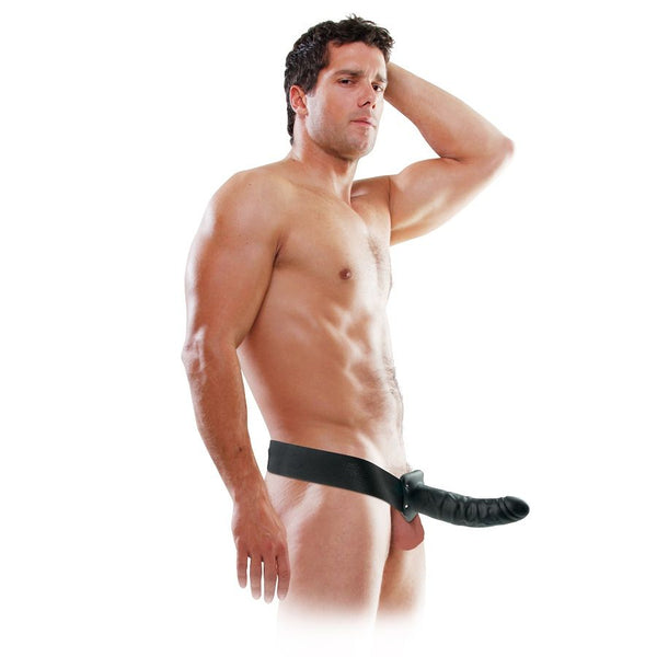 FETISH FANTASY SERIES - Hul Strap-on Sort 19 cm