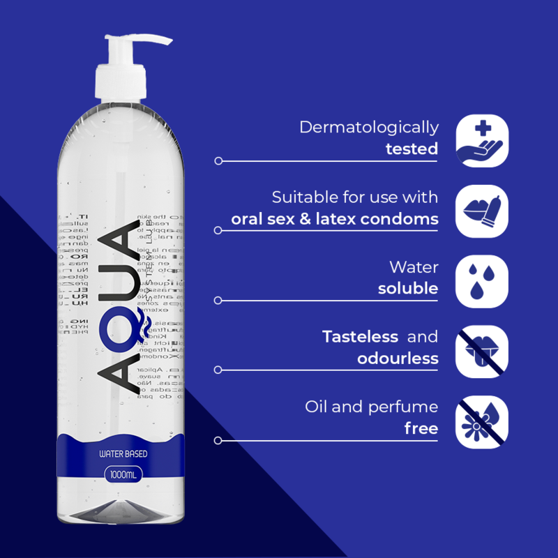 AQUA QUALITY - Vannbasert glidemiddel 1000 ml