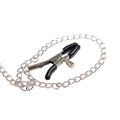SUBBLIME - Bondage Brystklemmer med Skinnstropp Sort One Size