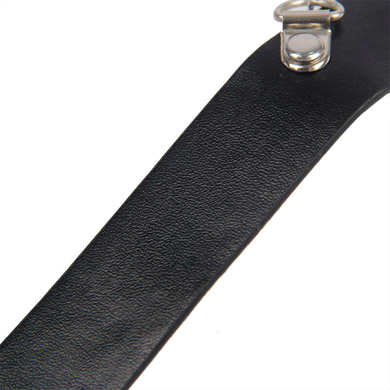 SUBBLIME - Bondage Brystklemmer med Skinnstropp Sort One Size