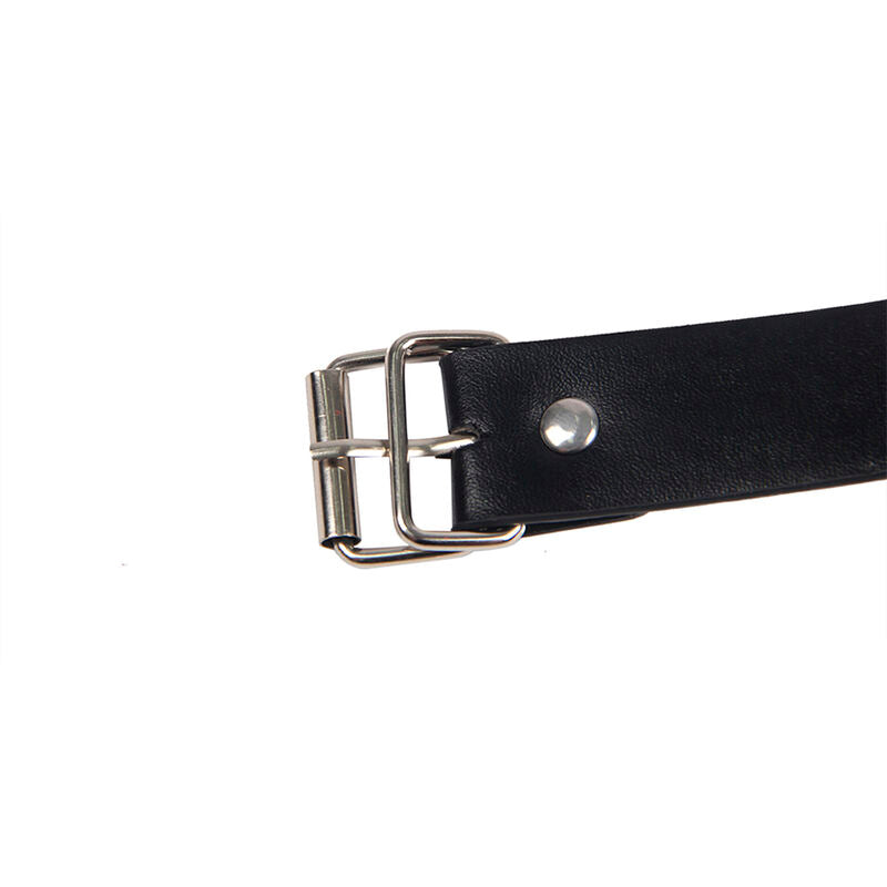 SUBBLIME - Bondage Brystklemmer med Skinnstropp Sort One Size