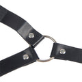 SUBBLIME - Bondage Brystklemmer med Skinnstropp Sort One Size