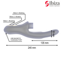 IBIZA - Hi-Tech Rabbitvibrator med børste, klitorisstimulator og dobbel bølge