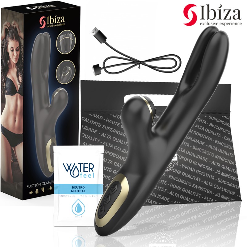 IBIZA - Dobbeltvibrator med klemfunksjon