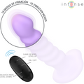 INTENSE - Brenda Vibrator str. M med spiraldesign 10 vibrasjoner Lilla med fjernkontroll