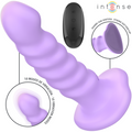 INTENSE - Brenda Vibrator str. M med spiraldesign 10 vibrasjoner Lilla med fjernkontroll