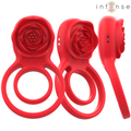 INTENSE - Gail Rosevibrator med sug 10 moduser og fjernkontroll