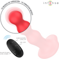 INTENSE - Cody Vibrator med sugekopp Rød med fjernkontroll