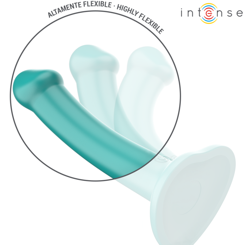 INTENSE - Katie Vibrator med sugekopp 10 vibrasjoner Blå med fjernkontroll