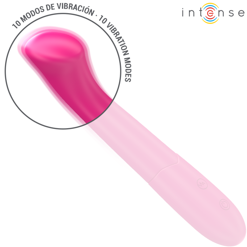 INTENSE - Paty Fleksibel vibrator 19 cm 10 vibrasjoner