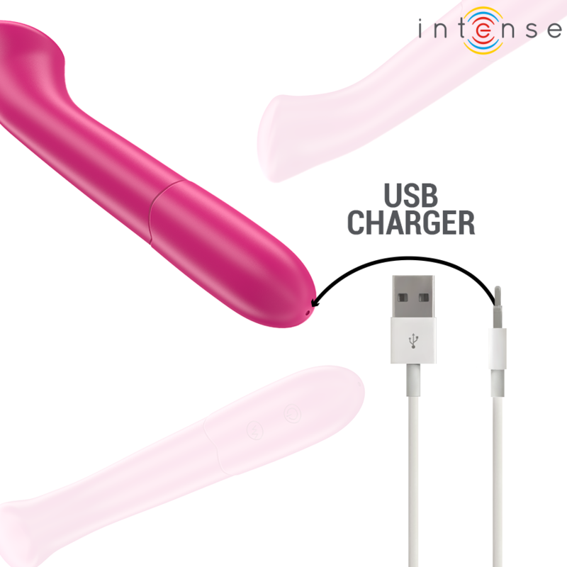 INTENSE - Paty Fleksibel vibrator 19 cm 10 vibrasjoner