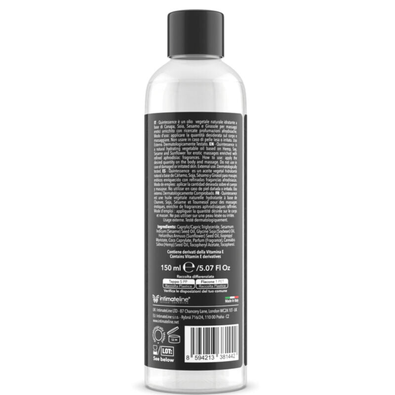 INTIMATELINE LUXURIA - Quintessence Massasjeolje Sukkersky 150 ml