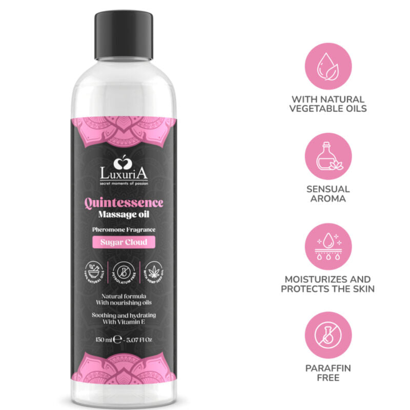 INTIMATELINE LUXURIA - Quintessence Massasjeolje Sukkersky 150 ml