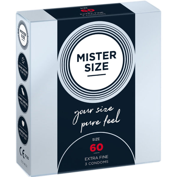 MISTER SIZE - Kondomer XL 60 mm 3-pakning