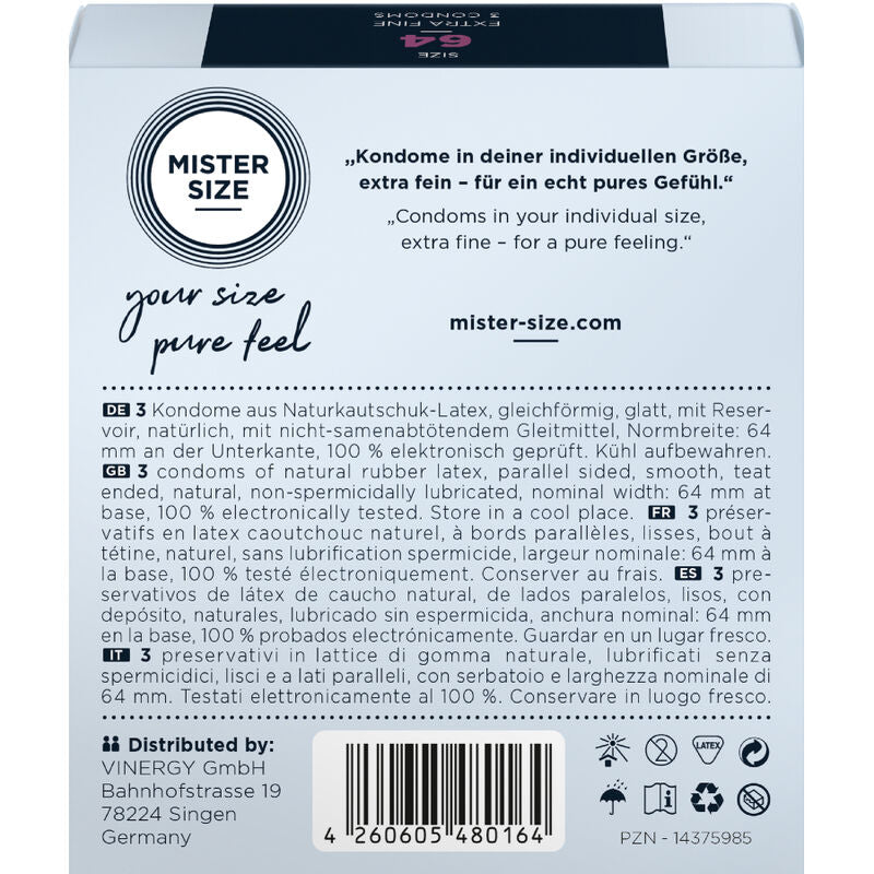 MISTER SIZE - XXL Store Kondomer 3 stk