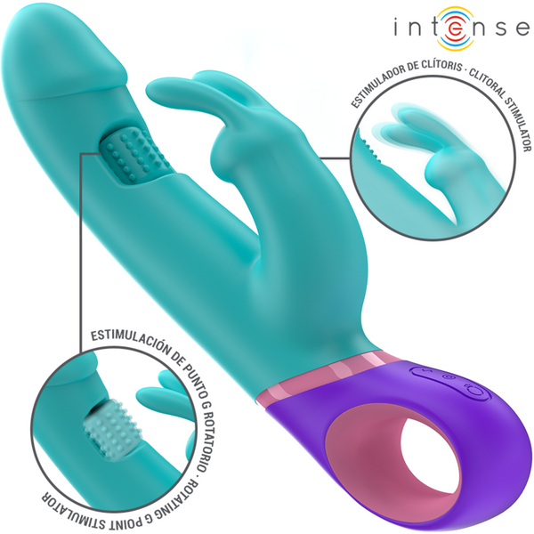 INTENSE - Monica Rabbitvibrator med roterende G-punktsstimulator
