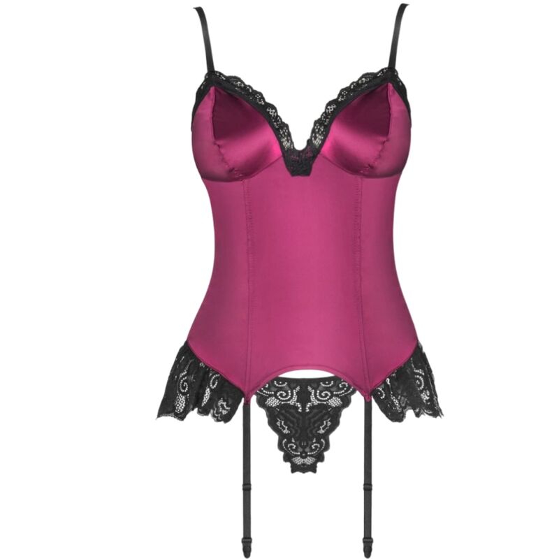 LIVCO CORSETTI FASHION - Agrafena Korsett og Truse Burgunder