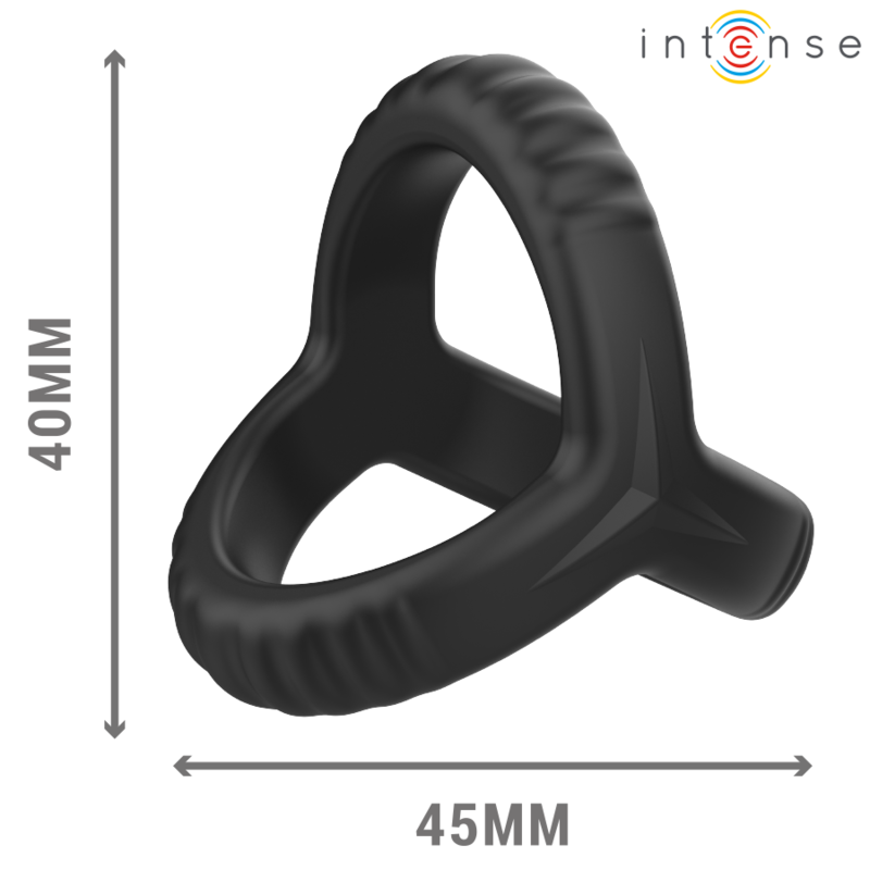 INTENSE - Fleksibel Penisring Sort
