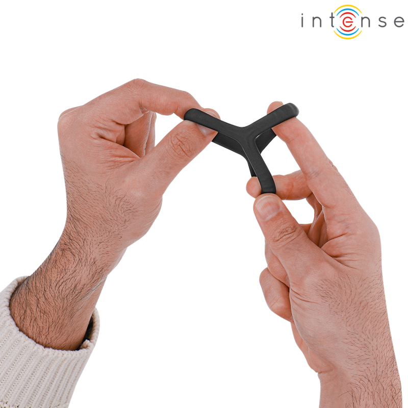 INTENSE - Fleksibel Penisring Sort