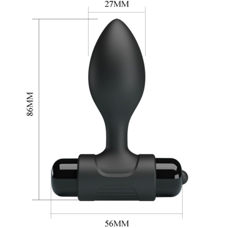 PRETTY LOVE - Vibra Butt Analplugg 10 vibrasjoner