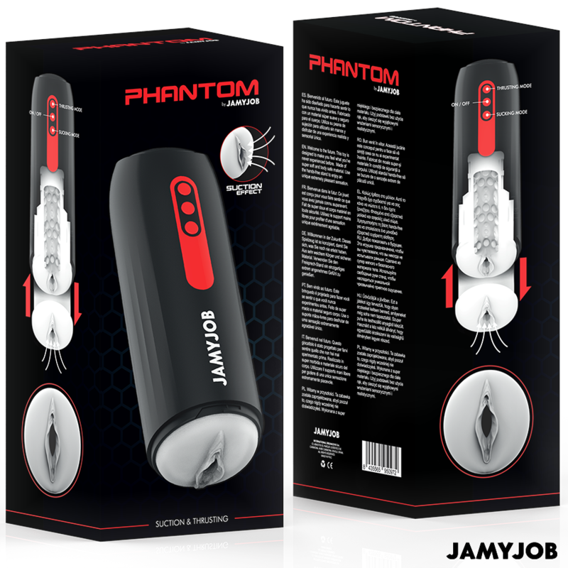 JAMYJOB - Phantom Automatisk masturbator med sug og støt