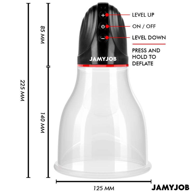 JAMYJOB - Xpand Lite Automatisk pungpumpe 3 sugenivåer