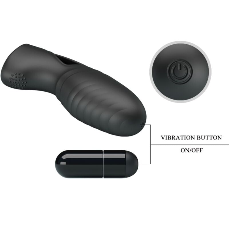 PRETTY LOVE - Alan Fingervibrator i silikon