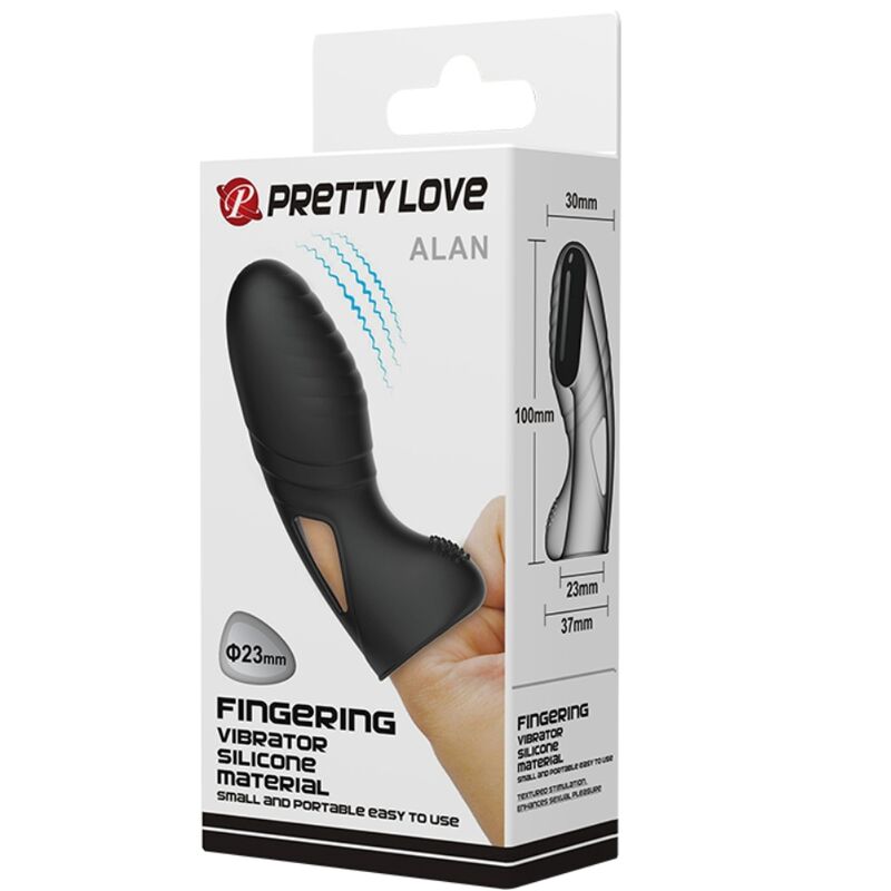 PRETTY LOVE - Alan Fingervibrator i silikon