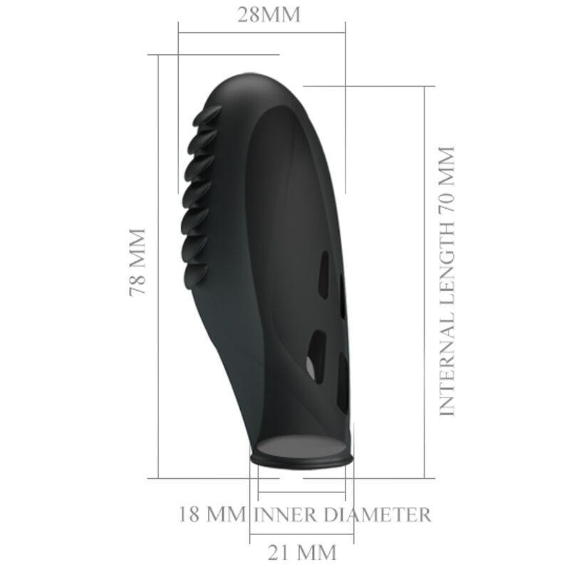 PRETTY LOVE - Gilo Fingervibrator i silikon