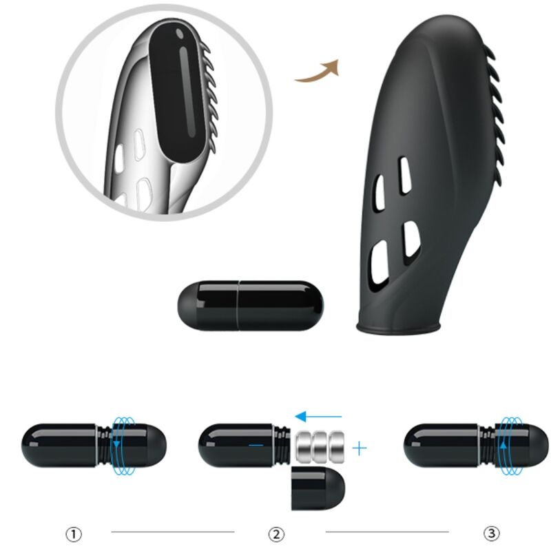 PRETTY LOVE - Gilo Fingervibrator i silikon