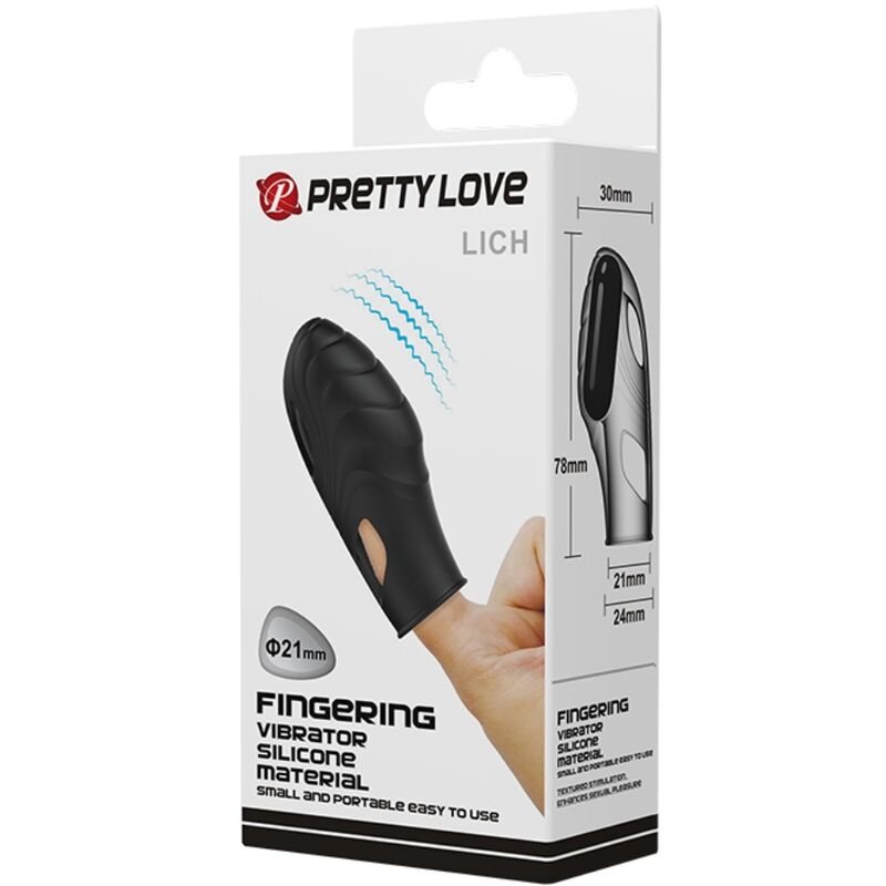 PRETTY LOVE - Lich Fingervibrator i silikon