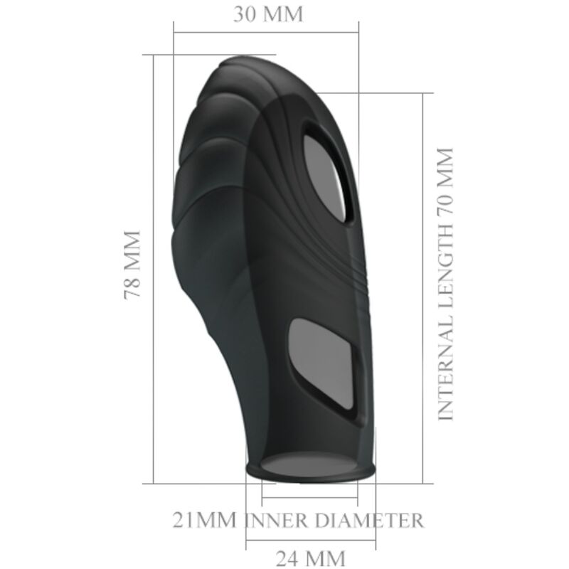 PRETTY LOVE - Lich Fingervibrator i silikon