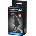 PRETTY LOVE - Vibrerende Penisring med Kanin 10 Moduser Sort