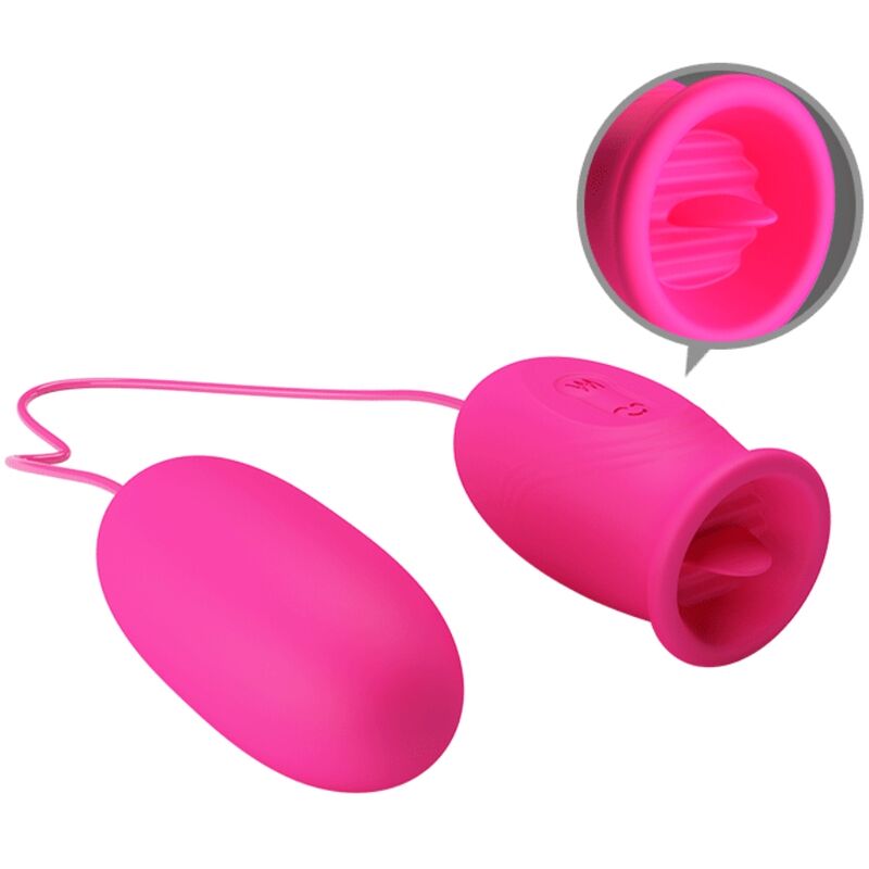 PRETTY LOVE - Daisy Vibrerende egg med slikkende klitoristunge