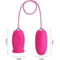 PRETTY LOVE - Daisy Vibrerende egg med slikkende klitoristunge