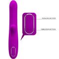 PRETTY LOVE - Angelique Multifunksjonsvibrator med klitorisstimulator