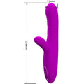 PRETTY LOVE - Angelique Multifunksjonsvibrator med klitorisstimulator
