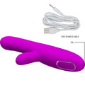 PRETTY LOVE - Angelique Multifunksjonsvibrator med klitorisstimulator