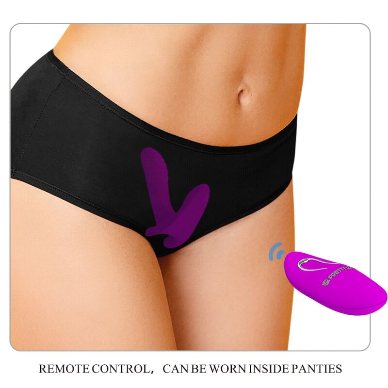 PRETTY LOVE - Massasjeapparat og vibrator 12 vibrasjoner med fjernkontroll