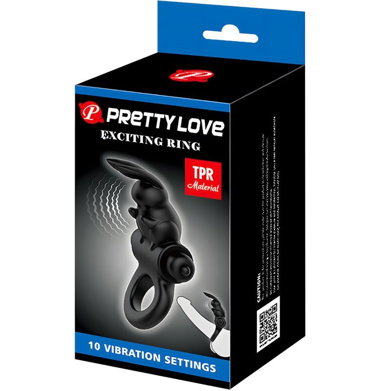 PRETTY LOVE - Exciting Ring Vibrerende Penisring med Kanin